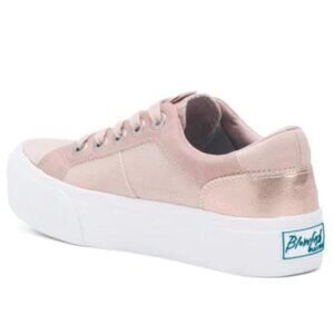 NWT BLOWFISH Color Block Lace-up Pink Metallic Sneakers Size 7